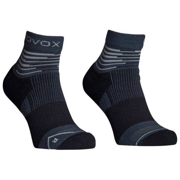 Ortovox All Mountain Quarter Socks Merinosocken Damen Wandern (Gr 39-41 |schwarz/blau)