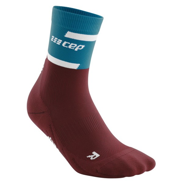 Image of CEP - Women"s The Run Socks Mid Cut V4 - Laufsocken Gr III;IV rot;schwarz'