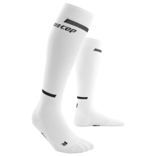 Image of CEP - Women"s The Run Socks Tall V4 - Kompressionssocken Gr II;III;IV weiß/grau'