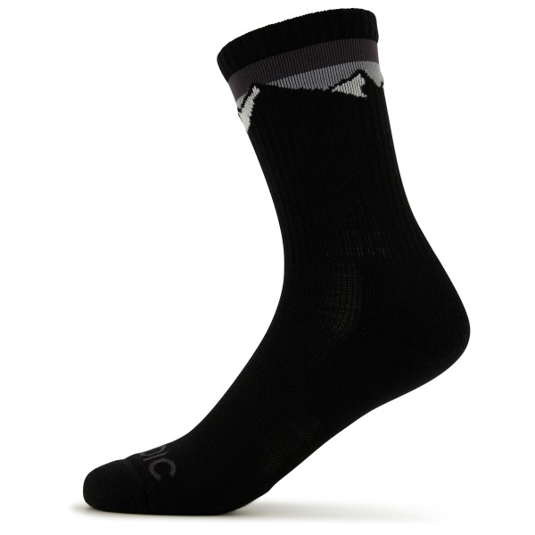 Image of Stoic - Merino Crew Tech Rib Mountains Socks - Multifunktionssocken Gr 36-38;39-41;42-44;45-47 grau;schwarz