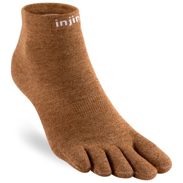 Injinji Liner Mini-Crew Multifunctionele sokken Bruin