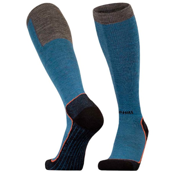 Image of UphillSport - Ouna Alpine Ski 4-Layer Compression M5 with Merino - Skisocken Gr 35-38;39-42;43-46 blau;braun;rot