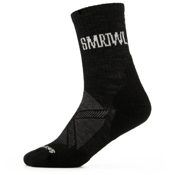 Image of Smartwool - Athletic Logo Crew - Multifunktionssocken Gr L;M;S schwarz;weiß/grau
