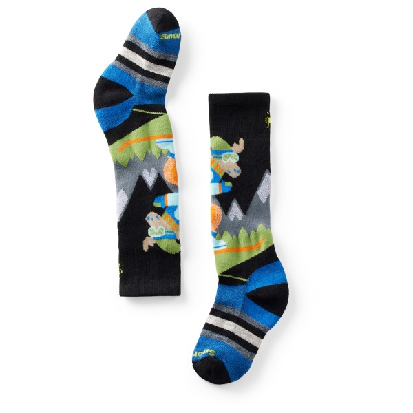 Smartwool Kid’s Winter F. Cushion Mountain Moose Pattern OTC Multifunctionele sokken Wit