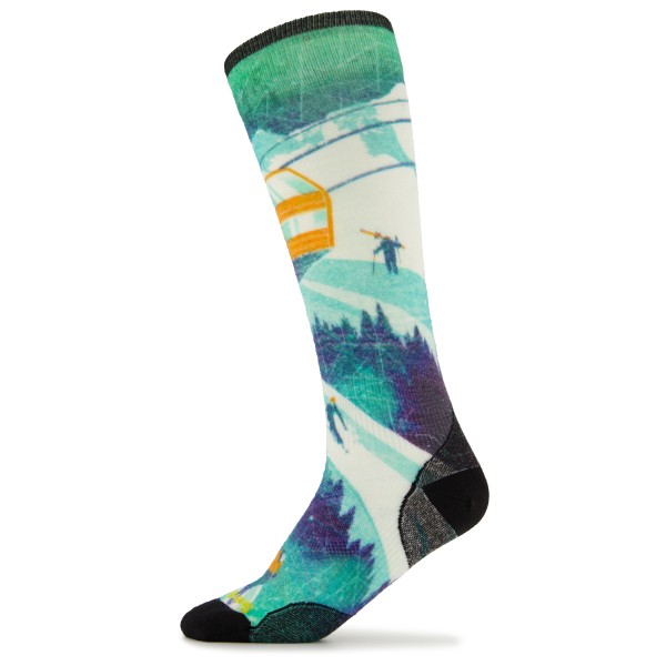 Image of Smartwool - Ski Zero Cushion Ski Day Print OTC - Skisocken Gr L;M bunt