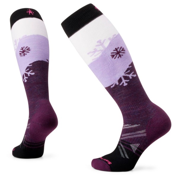 Image of Smartwool - Women"s Ski Full Cushion Snowpocalypse Pattern OTC - Skisocken Gr L lila'