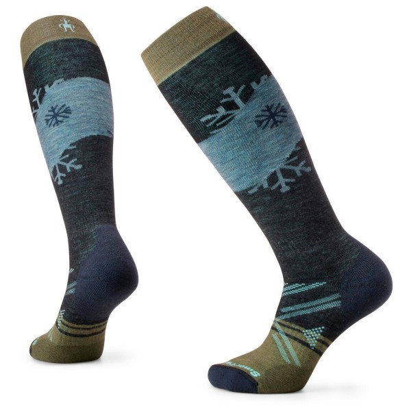 Image of Smartwool - Women"s Ski Full Cushion Snowpocalypse Pattern OTC - Skisocken Gr L;M;S bunt;lila;türkis/blau'
