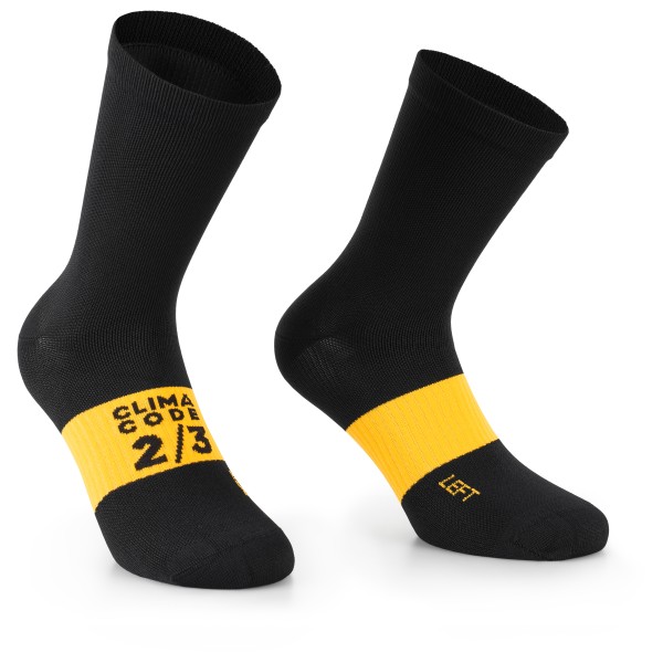 Image of ASSOS - Spring Fall Socks Evo - Velosocken Gr I - 39-42 schwarz