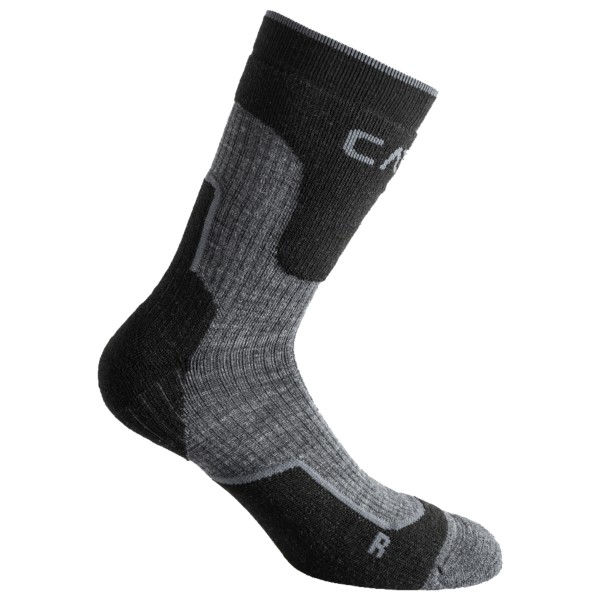 Image of CMP - Trekking Sock Wool Mid - Wandersocken Gr 36-38 schwarz/grau