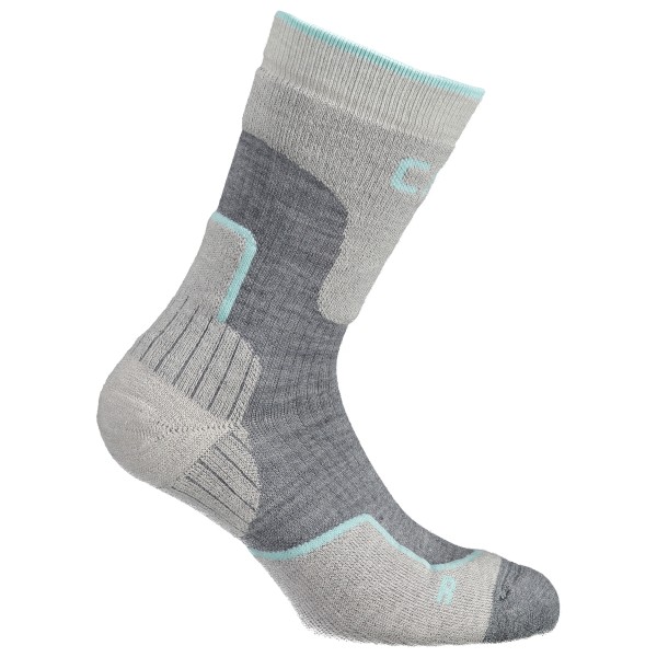 Image of CMP - Trekking Sock Wool Mid - Wandersocken Gr 36-38;39-42;43-45;46-48 blau;grau;lila;schwarz/grau