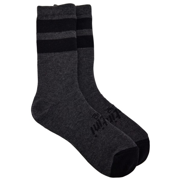 Image of Santini - Riga Wool High Profile Socks - Velosocken Gr XL schwarz