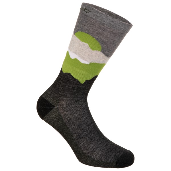 LaMunt - Women's Martha Illustration Sock - Chaussettes en laine mérinos taille 35-38, noir