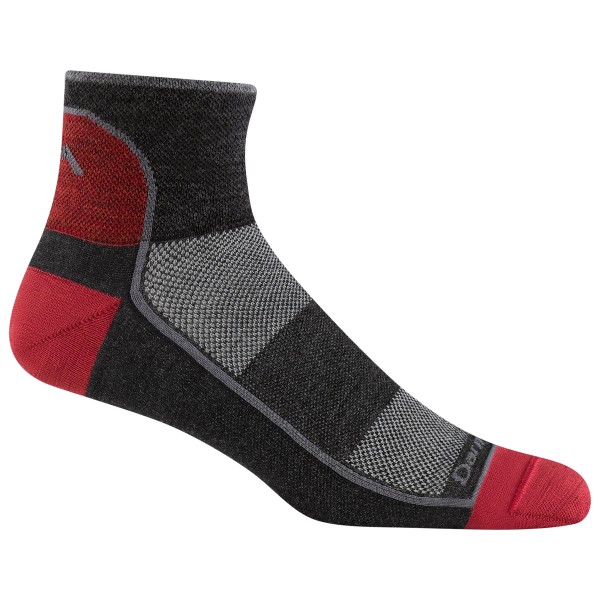 Image of Darn Tough - 1/4 Lightweight - Laufsocken Gr S;XL;XXL grau/schwarz;schwarz