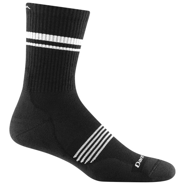 Image of Darn Tough - Element Micro Crew Lightweight with Cushion - Laufsocken Gr L;M;S;XL;XXL schwarz;weiß