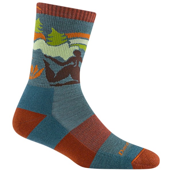 Image of Darn Tough - Women"s Trailblazer Micro Crew Lightw. w. Cushion - Wandersocken Gr L;M;S bunt;grau'