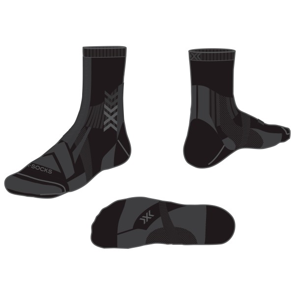 Image of X-Socks - Hike Expert Silver Crew - Wandersocken Gr 35-38;39-41;42-44;45-47 schwarz
