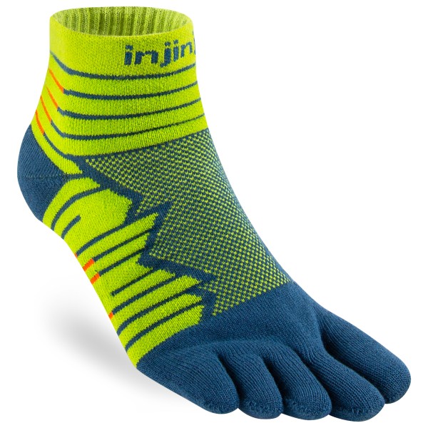 Image of Injinji - Ultra Run Mini-Crew - Laufsocken Gr L;M;S;XL bunt;schwarz