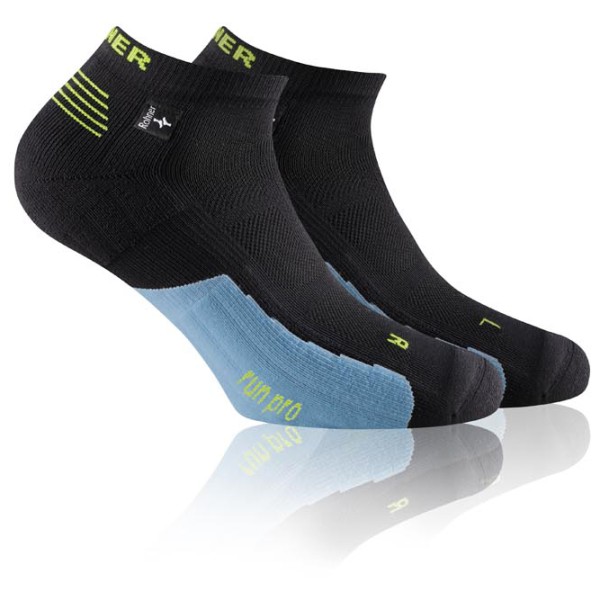 Image of Rohner - Run Pro L/R - Laufsocken Gr 36-38;39-41;42-44;44-46 grau;schwarz