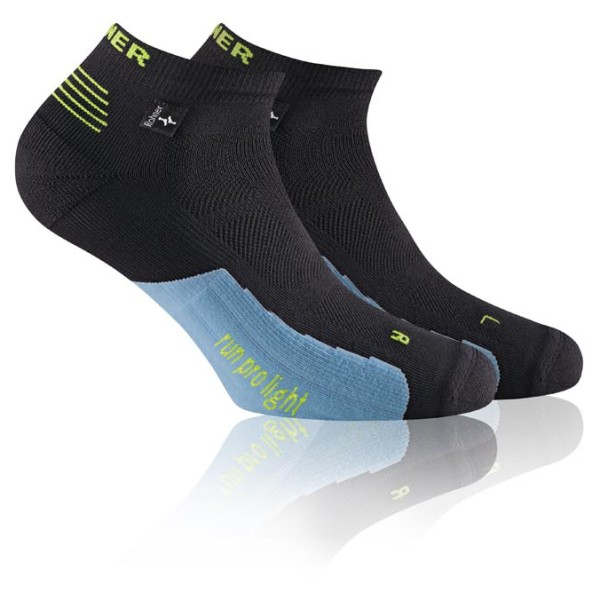 Image of Rohner - Run Pro Light L/R - Laufsocken Gr 36-38;39-41;44-46 schwarz;weiß;weiß/grau