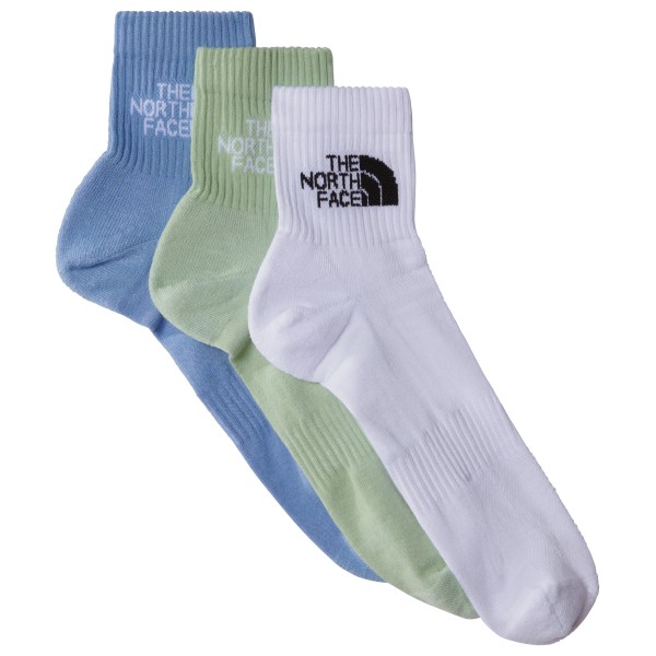 Image of The North Face - Multi Sport Cush Quarter Socks 3-Pack - Multifunktionssocken Gr L;M;S;XS grau;lila;schwarz;weiß
