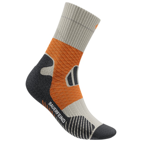Image of Bauerfeind Sports - Trail Run Mid Cut Socks - Laufsocken Gr 38-41;42-45;46-49 bunt;grau