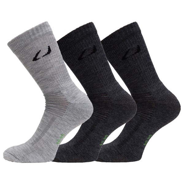 Image of Ulvang - Allround 3-Pack - Merinosocken Gr 35-39 schwarz;schwarz/grau