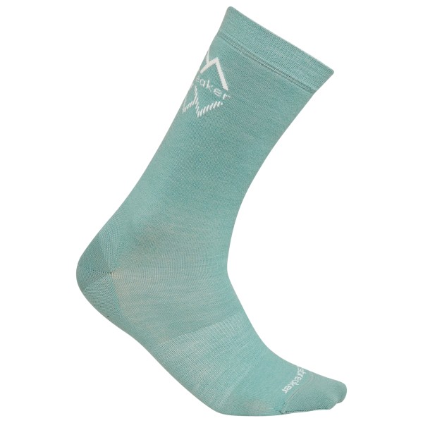 Image of Icebreaker - Merino Lifestyle Fine Gauge Crew IB Logo - Multifunktionssocken Gr L/XL türkis