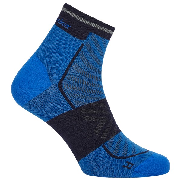 Icebreaker Merino Run+ Ultralight Mini Hardloopsokken Blauw