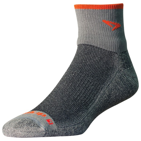 Image of Drymax - Maximum Protection Trail Running 1/4 Crew Turndown - Laufsocken Gr L;S grau