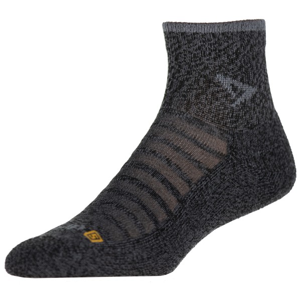 Image of Drymax - Running Lite-Mesh 1/4 Crew - Laufsocken Gr L;M;S;XL;XXL grau/weiß;schwarz/grau