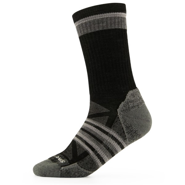 Smartwool - Outdoor Light Cushion Crew Socks - Wandersocken Gr L;M;XL grau;schwarz/grau
