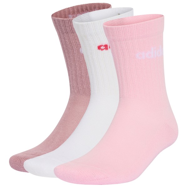 adidas Cushioned Linear Crew 3-Pack Multifunctionele sokken Roze