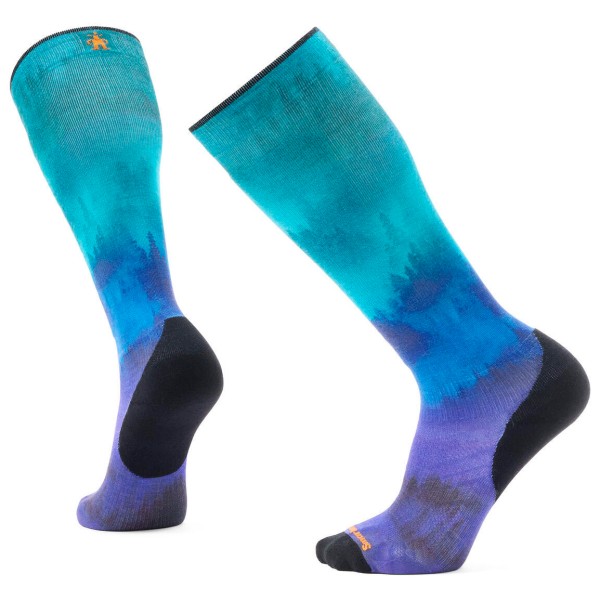 Image of Smartwool - Ski Targeted Cushion Compression Print OTC Socks - Skisocken Gr M bunt