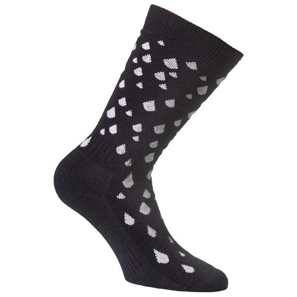 Image of Alpacasocks&Co - Kid"s Rubber Boots Socks - Merinosocken Gr 23-26 schwarz/grau'