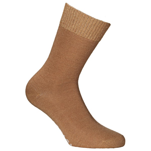 Alpacasocks&Co – Women’s Alpaca Sparkle Crew 2-Pack – Multifunctionele sokken maat , Bruin