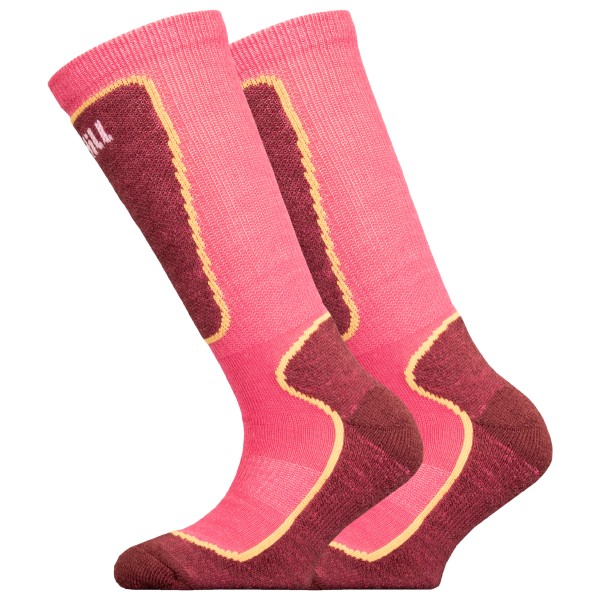 Image of UphillSport - Kid"s Valta Alpine Shin Cushioned M5 Merino - Skisocken Gr 31-33 rosa/rot'