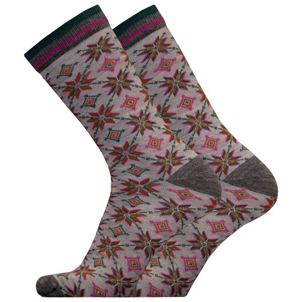 Image of UphillSport - Lifestyle Merino L3 Autumn Star Crew - Multifunktionssocken Gr 35-38 braun