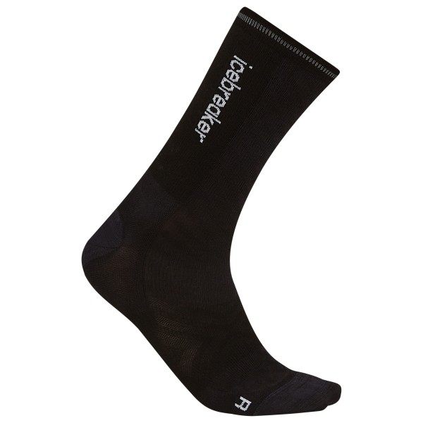 Image of Icebreaker - Merino Run+ Ultralight Crew Cloud Dye - Laufsocken Gr L schwarz