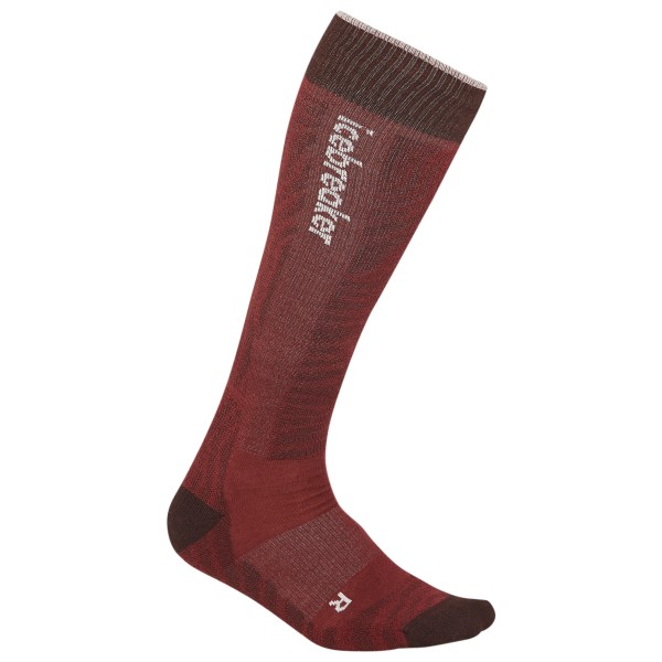 Image of Icebreaker - Merino Ski+ Light OTC Mountain Contour - Skisocken Gr L rot