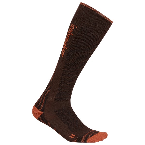Image of Icebreaker - Women"s Merino Ski+ Medium OTC Mountain Contour - Skisocken Gr L braun'