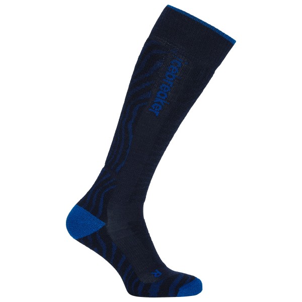Icebreaker Women’s Merino Ski+ Medium OTC Mountain Contour Skisokken Blauw