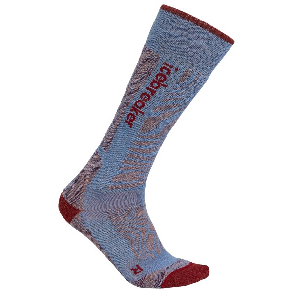 Image of Icebreaker - Women"s Merino Ski+ Medium OTC Mountain Contour - Skisocken Gr L;M;S braun;grau'