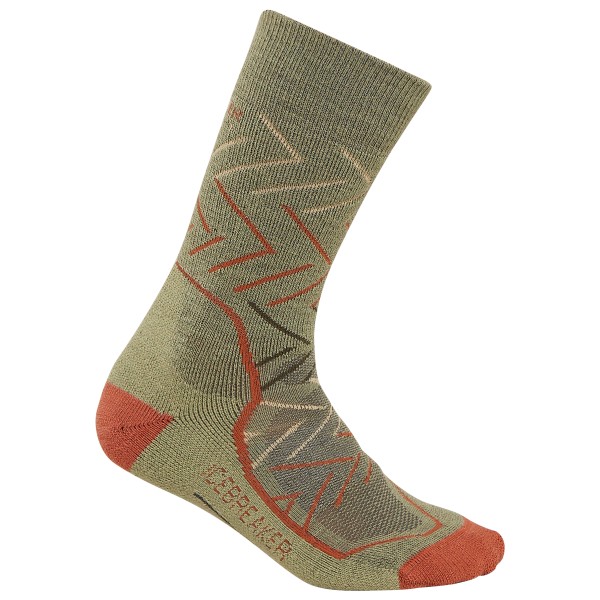 Image of Icebreaker - Women"s Hike+ Medium Crew Sunrise - Wandersocken Gr L oliv'