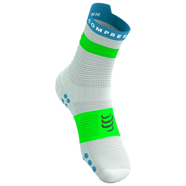Multifunktionssocken Compressport Pro Racing Socks V4.0 Run High (Gr T2 - EU 39-41 |grau)