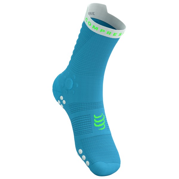 Compressport - Pro Racing Socks V4.0 Trail - Laufsocken  T3 - EU 42-44 blau