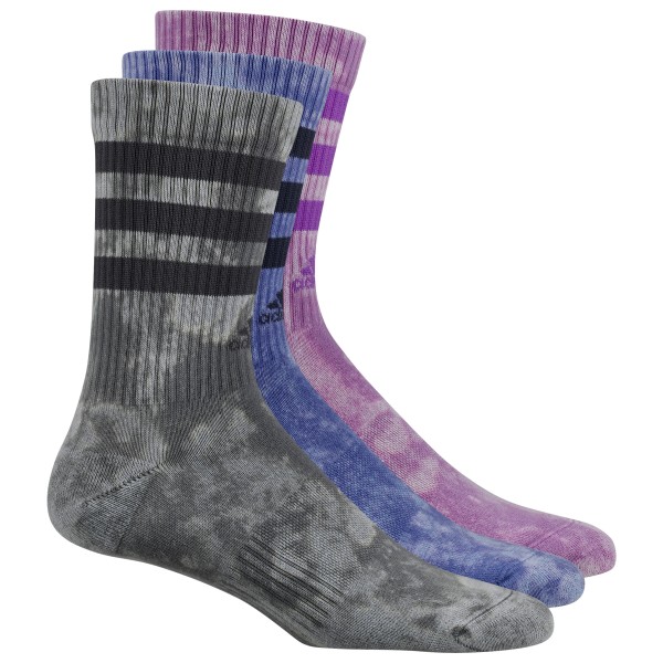 Image of adidas - 3-Stripes Stonewash Crew 3-Pack - Multifunktionssocken Gr M grau