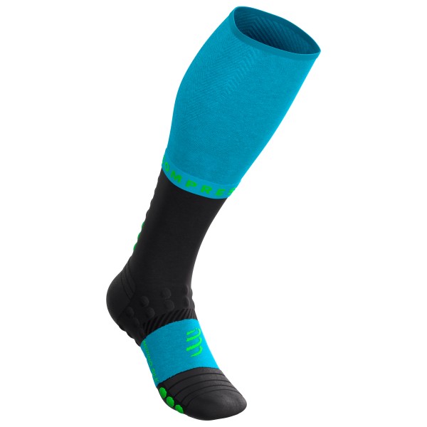 Compressport Full Socks Winter Run Compressiesokken T1 Blauw