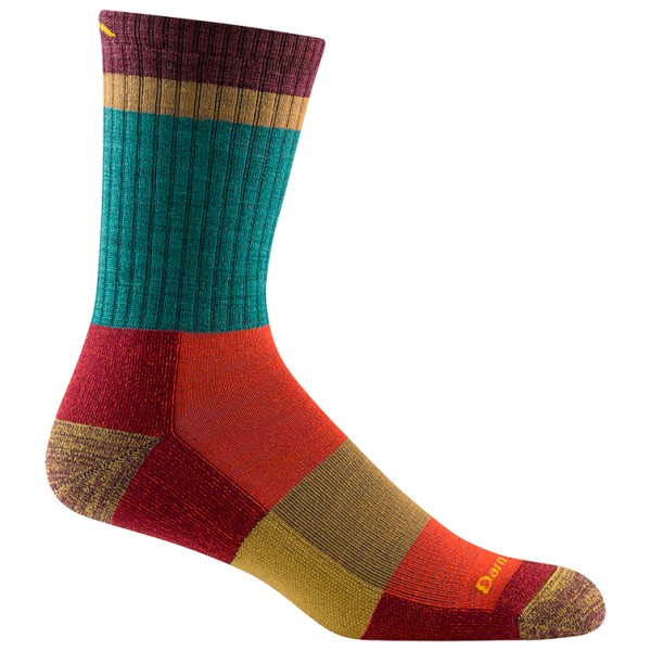 Image of Darn Tough - Heady Stripe Micro Crew Lightweight w. Cushion - Wandersocken Gr M bunt