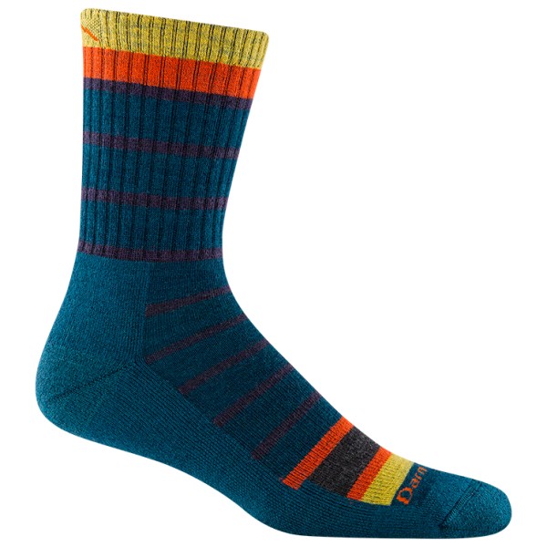 Image of Darn Tough - Via Ferrata Throwback Micro Crew MW w. Cushion - Wandersocken Gr M blau