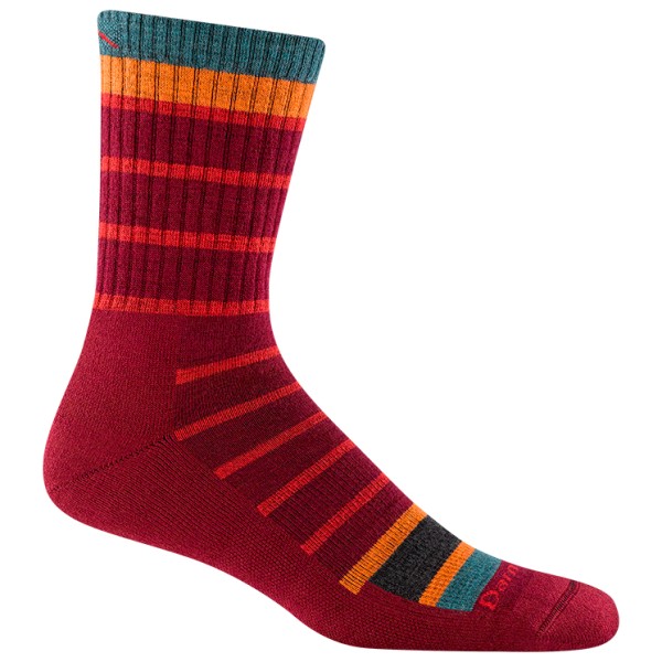 Image of Darn Tough - Via Ferrata Throwback Micro Crew MW w. Cushion - Wandersocken Gr L;M;XL blau;rot;schwarz